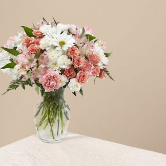 Pastel pinks in vase